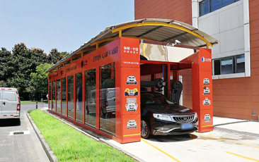 FX-80-9雙風機九刷隧道式連續洗車機